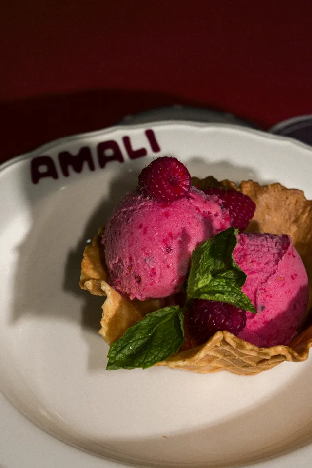 Gelato de frutos rojos